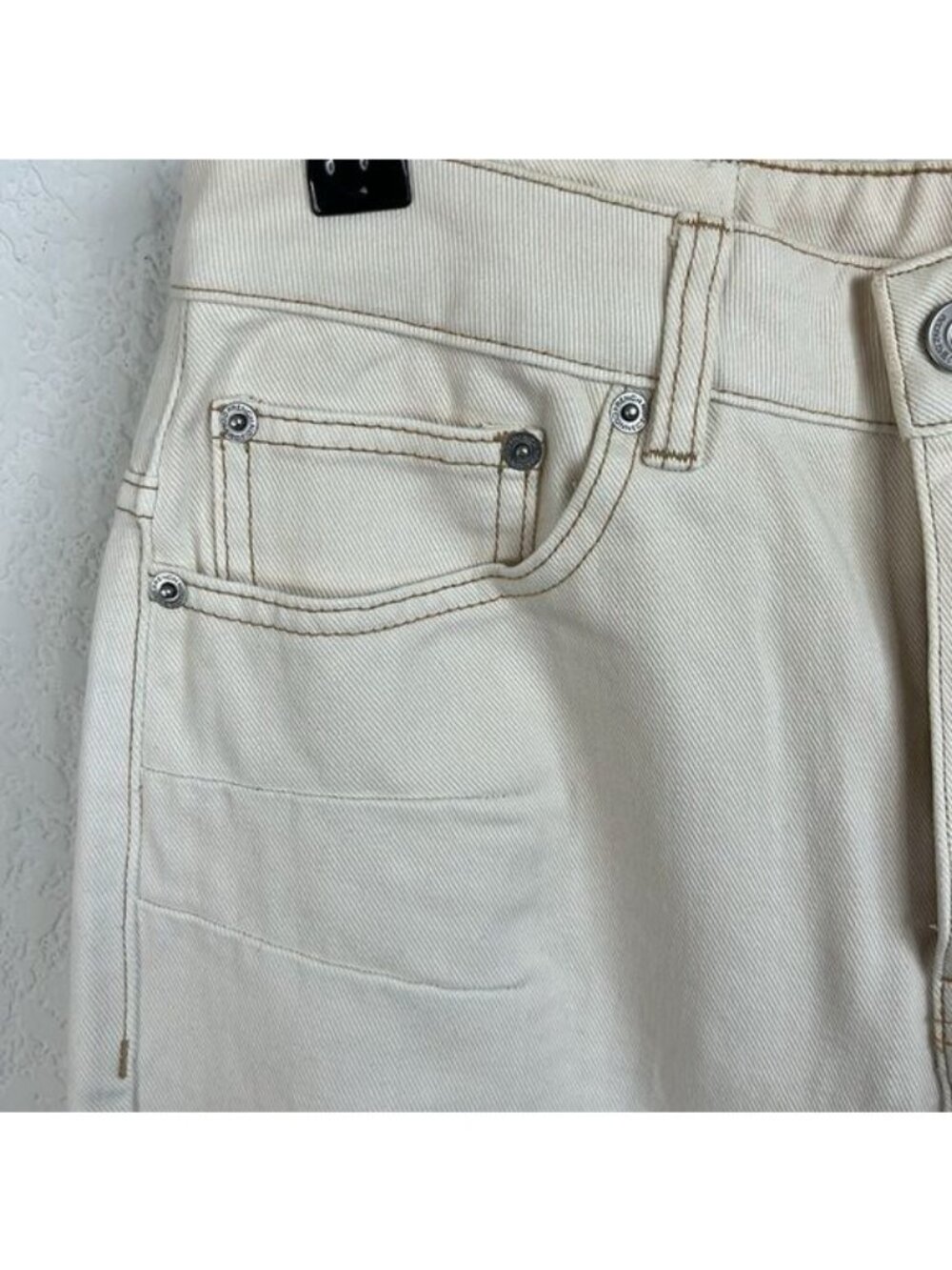 French Connection Acquard Barrel Leg Jeans - Picture 2 of 7